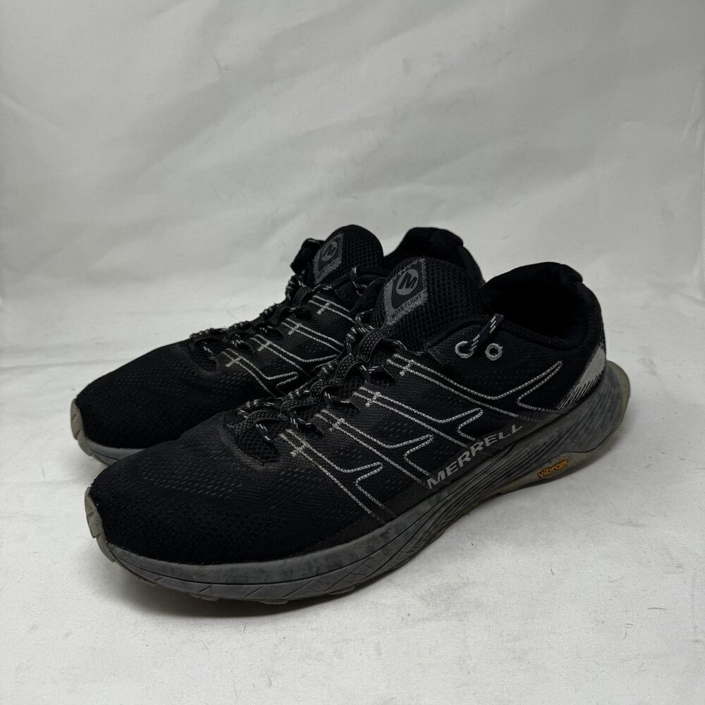 Merrell Moab Flight Mens Trail Running Shoes US 14 Black Vibram EcoStep Outsole
